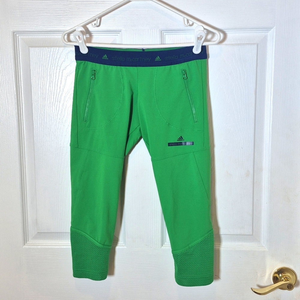 Adidas by Stella McCartney green and blue leggings size Small